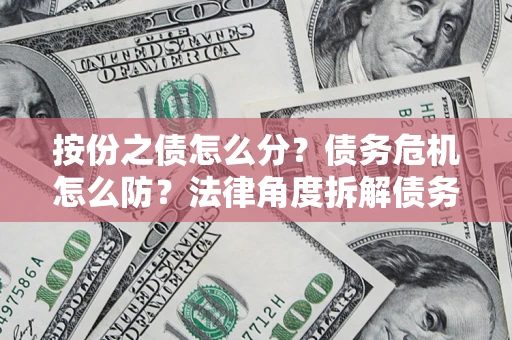 济南按份之债怎么分？债务危机怎么防？法律角度拆解债务分配与风险自保指南