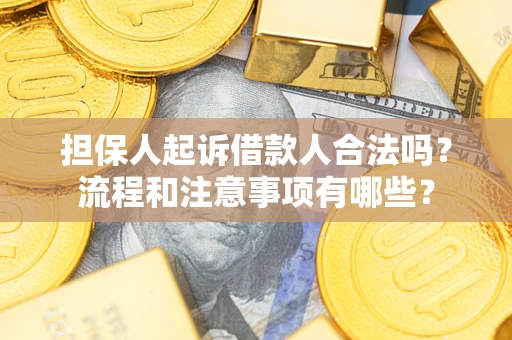 济南担保人起诉借款人合法吗？流程和注意事项有哪些？
