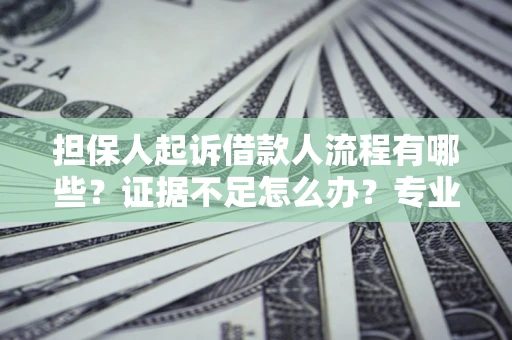 济南担保人起诉借款人流程有哪些？证据不足怎么办？专业律师解答