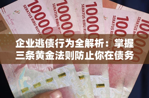 济南企业逃债行为全解析：掌握三条黄金法则防止你在债务乱局中“踩雷”