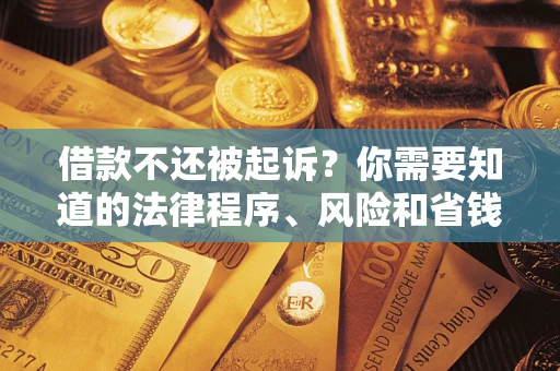 济南借款不还被起诉？你需要知道的法律程序、风险和省钱技巧